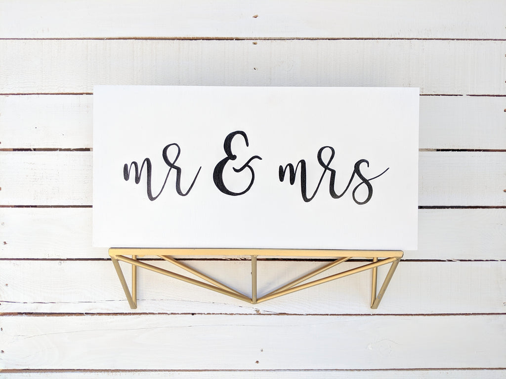 Mr and Mrs Wood Sign